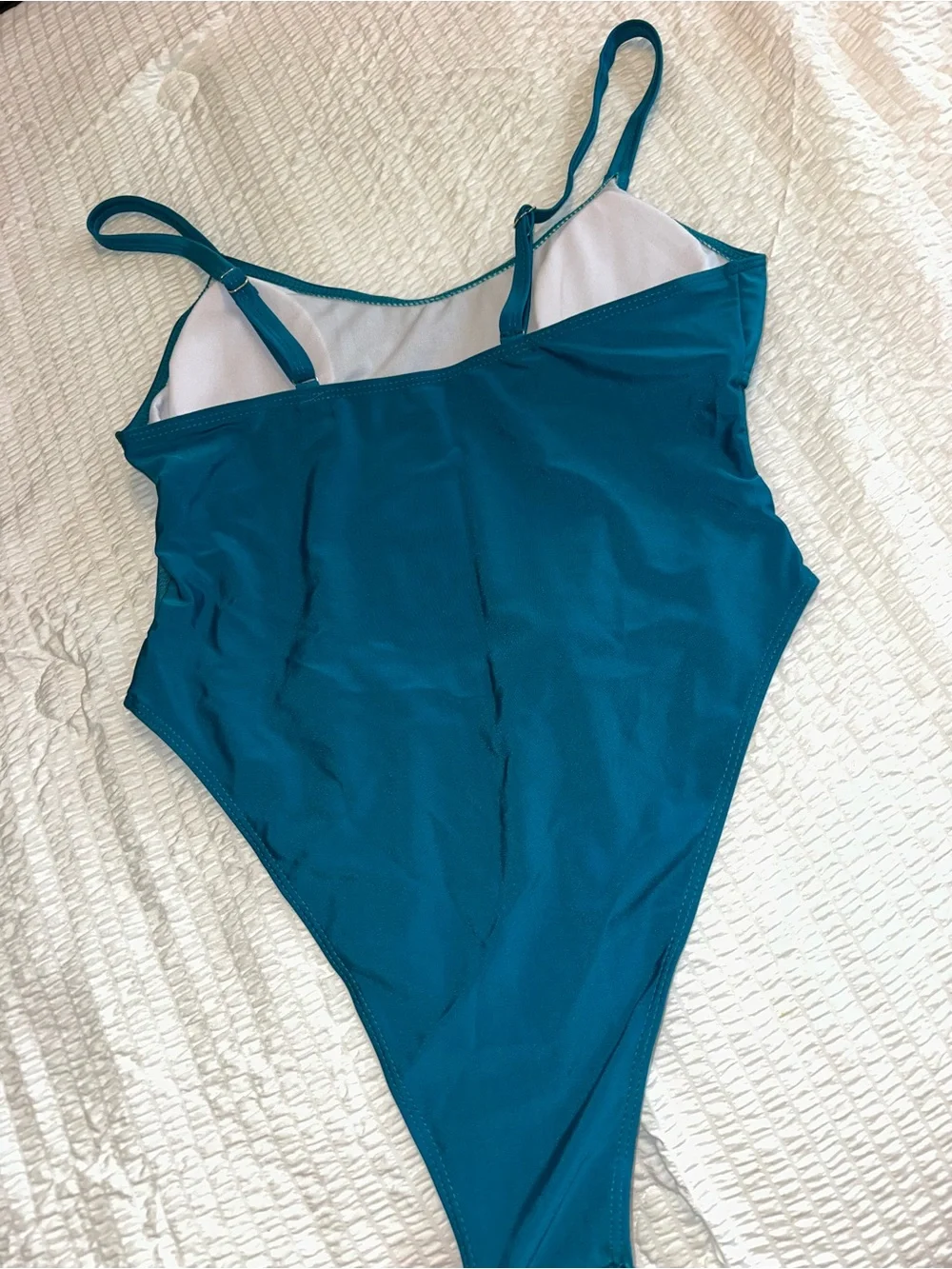 SHEIN Teal One-Piece Girls Swimsuit